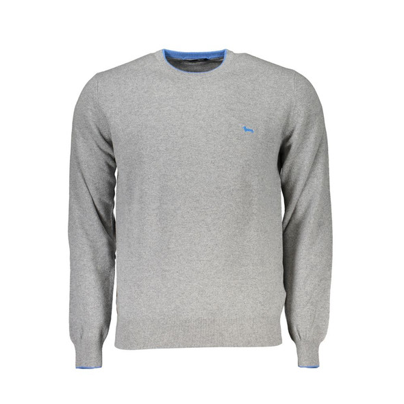 Harmont & Blaine Gray Fabric Sweater HA-23584 Harmont & Blaine Gray Fabric Sweater HA-23584