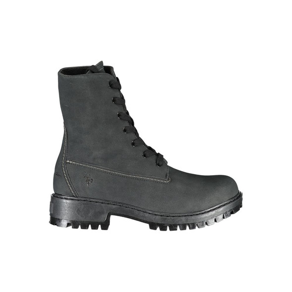 U.S. POLO ASSN. Black Polyester Boot US-23797 U.S. POLO ASSN. Black Polyester Boot US-23797