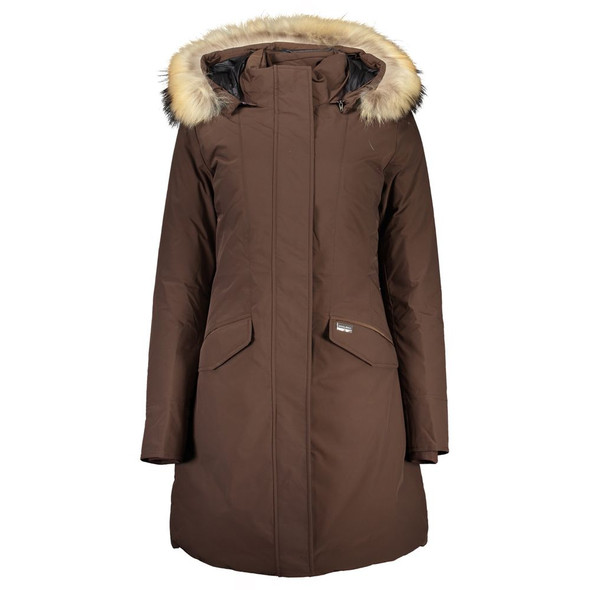 Woolrich Brown Cotton Jackets & Coat Woolrich Brown Cotton Jackets & Coat
