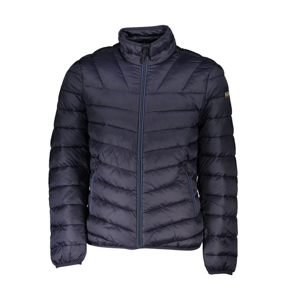 Napapijri Blue Polyamide Jacket NA-25116 Napapijri Blue Polyamide Jacket NA-25116