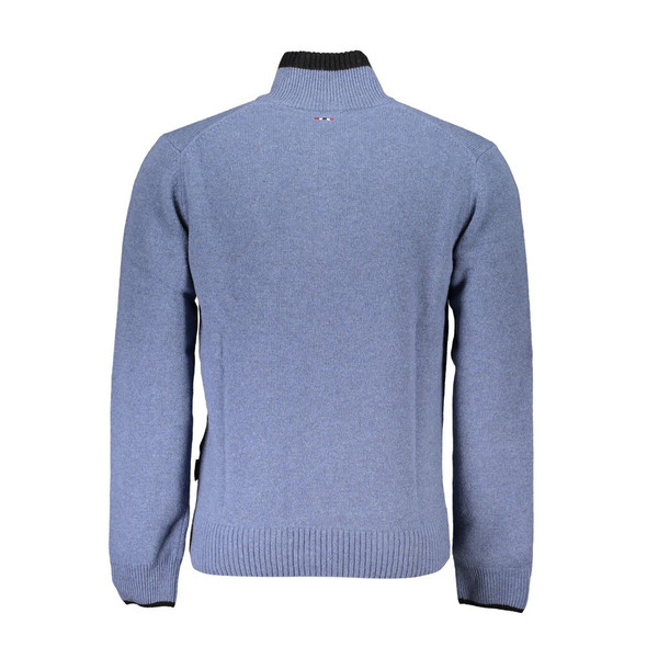 Napapijri Blue Fabric Sweater NA-25262 Napapijri Blue Fabric Sweater NA-25262