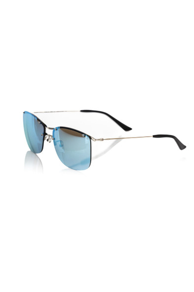 Frankie Morello Silver Metallic Men's Sunglass Frankie Morello Silver Metallic Men's Sunglass