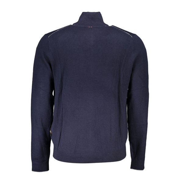Napapijri Blue Fabric Sweater NA-25299 Napapijri Blue Fabric Sweater NA-25299