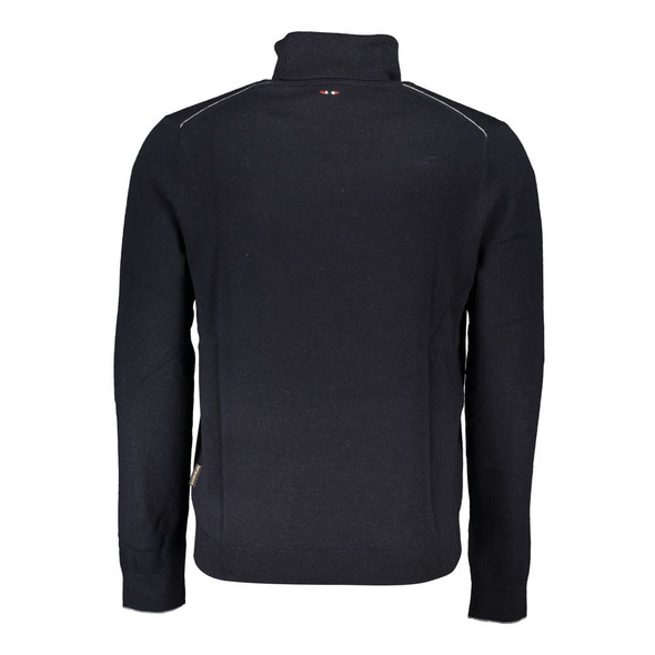 Napapijri Black Fabric Sweater NA-25306 Napapijri Black Fabric Sweater NA-25306