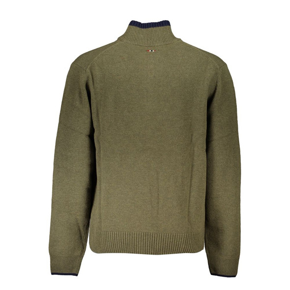 Napapijri Green Fabric Sweater Napapijri Green Fabric Sweater