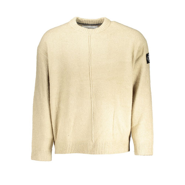 Calvin Klein Beige Cotton Sweater CA-25461 Calvin Klein Beige Cotton Sweater CA-25461