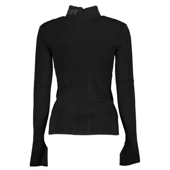 Patrizia Pepe Black Cotton Sweater Patrizia Pepe Black Cotton Sweater