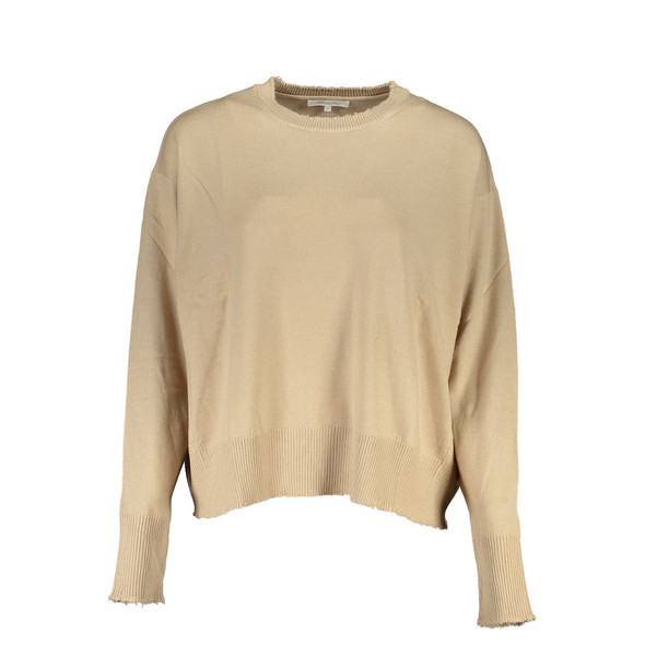 Patrizia Pepe Beige Fabric Sweater Patrizia Pepe Beige Fabric Sweater