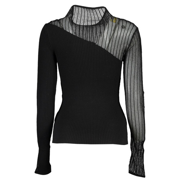 Patrizia Pepe Black Polyester Sweater Patrizia Pepe Black Polyester Sweater