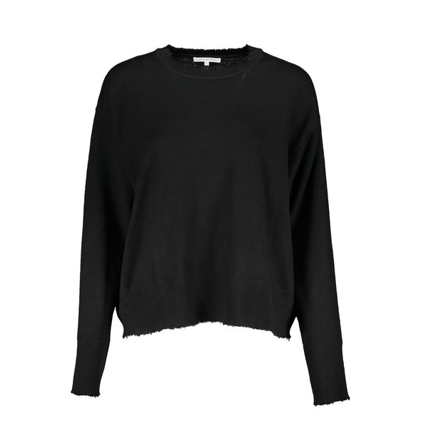 Patrizia Pepe Black Fabric Sweater Patrizia Pepe Black Fabric Sweater