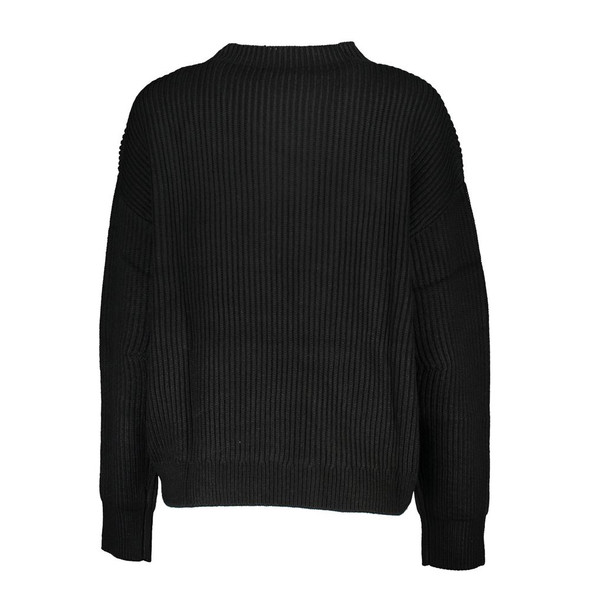 Patrizia Pepe Black Fabric Sweater PA-26491 Patrizia Pepe Black Fabric Sweater PA-26491