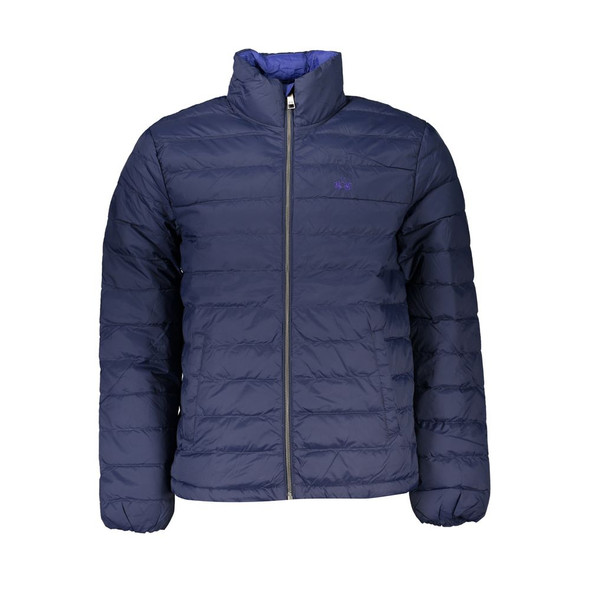 La Martina Blue Polyamide Jacket La Martina Blue Polyamide Jacket