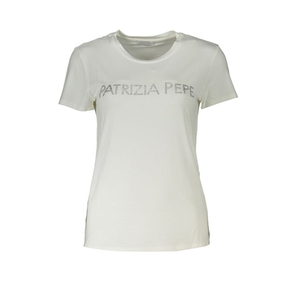 Patrizia Pepe White Elastane Tops & T-Shirt Patrizia Pepe White Elastane Tops & T-Shirt