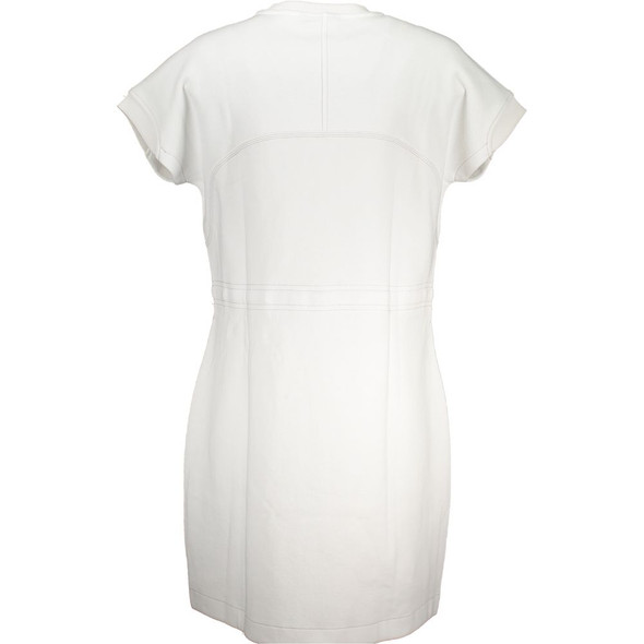 Napapijri White Cotton Dress Napapijri White Cotton Dress