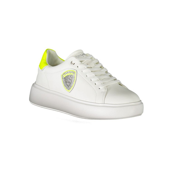White Polyester Sneaker BL-29836 White Polyester Sneaker BL-29836