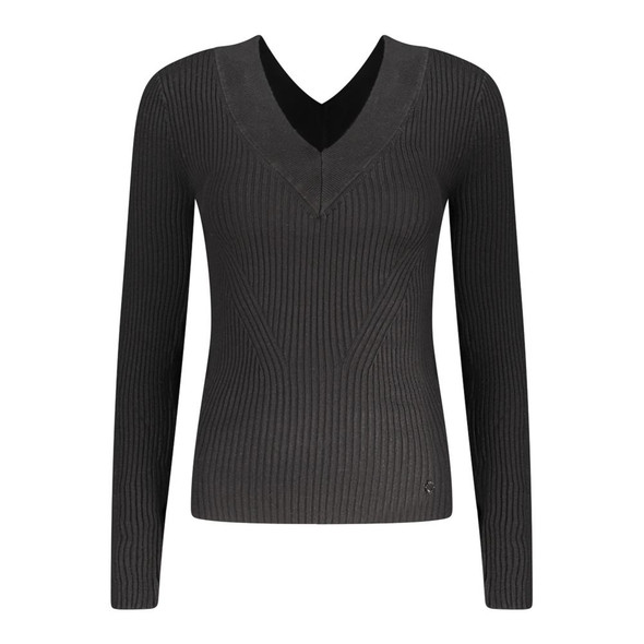 Guess Jeans Black Viscose Sweater GU-35068 Guess Jeans Black Viscose Sweater GU-35068