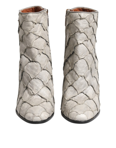 Off White Leather Heels Ankle Boots Shoes Off White Leather Heels Ankle Boots Shoes