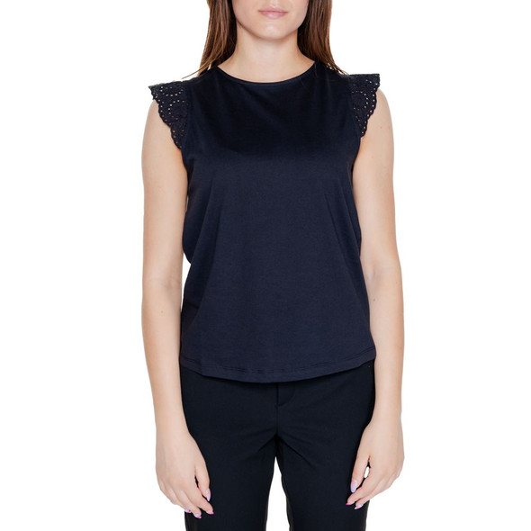 Vero Moda Black Recycled Cotton T-Shirt Vero Moda Black Recycled Cotton T-Shirt