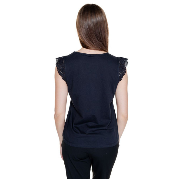 Vero Moda Black Recycled Cotton T-Shirt Vero Moda Black Recycled Cotton T-Shirt