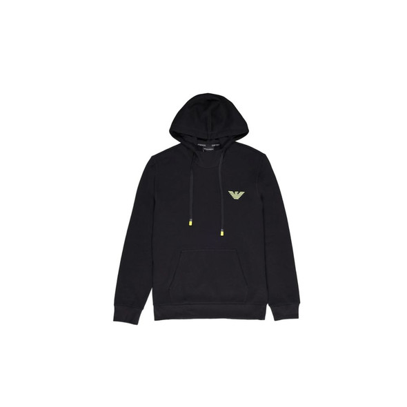Emporio Armani Underwear Black Cotton Hoody Emporio Armani Underwear Black Cotton Hoody