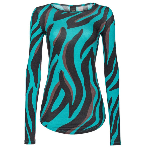 PINKO Green Viscose Sweater PINKO Green Viscose Sweater