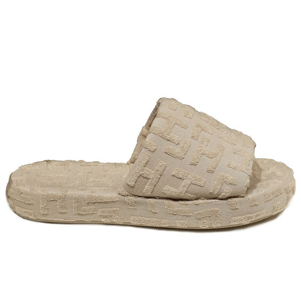Beige Cotton Sandal Beige Cotton Sandal