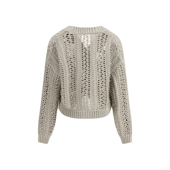 Brunello Cucinelli Cardigan in perforated knit Brunello Cucinelli Cardigan in perforated knit