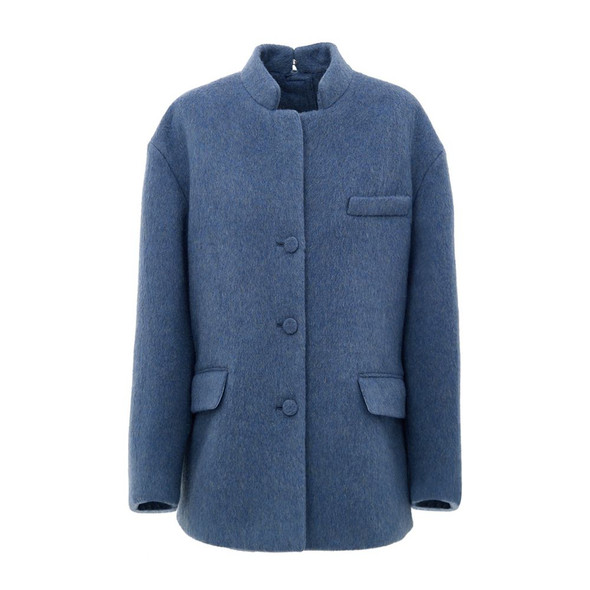 Gucci Light Blue Wool Jackets & Coat Gucci Light Blue Wool Jackets & Coat