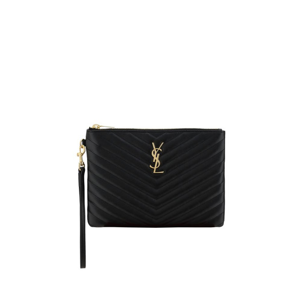 Saint Laurent Matelassé Pouch Bag Saint Laurent Matelassé Pouch Bag