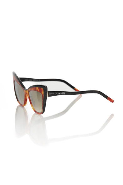 Frankie Morello Brown Acetate Women Sunglass FR-22077 Frankie Morello Brown Acetate Women Sunglass FR-22077
