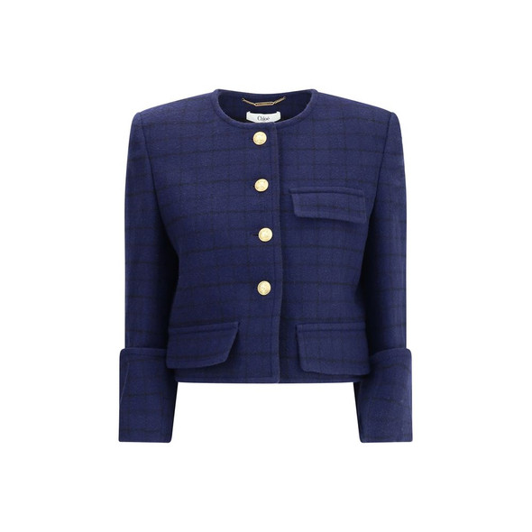 Boxy Jacket in wool plaid Boxy Jacket in wool plaid