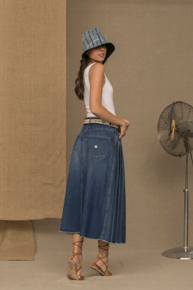 Blue Cotton Women Skirt Blue Cotton Women Skirt
