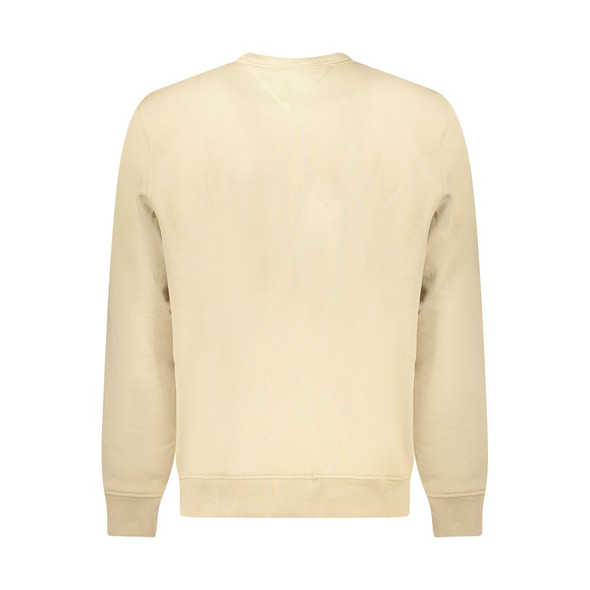Tommy Hilfiger Beige Cotton Men Sweater Tommy Hilfiger Beige Cotton Men Sweater