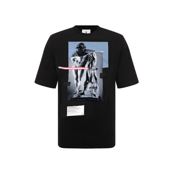 Diego Venturino Black Cotton T-Shirt DI-15867 Diego Venturino Black Cotton T-Shirt DI-15867