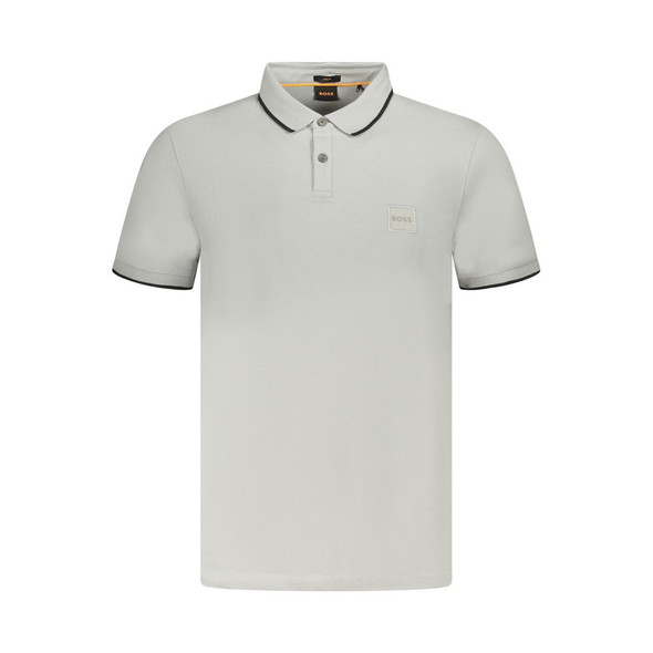 Hugo Boss Gray Cotton Polo Shirt Hugo Boss Gray Cotton Polo Shirt