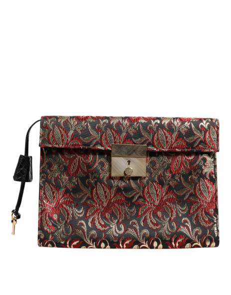 Multicolor Jacquard Floral Document Briefcase Bag BAG4679 Multicolor Jacquard Floral Document Briefcase Bag BAG4679