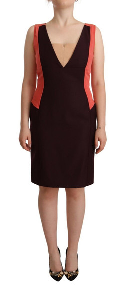 CO|TE Multicolor Polyester Sleeveless Sheath Knee Length Dress CO|TE Multicolor Polyester Sleeveless Sheath Knee Length Dress