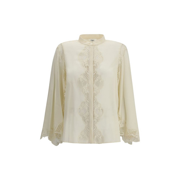 Chloé Silk georgette and lace Blouse Chloé Silk georgette and lace Blouse