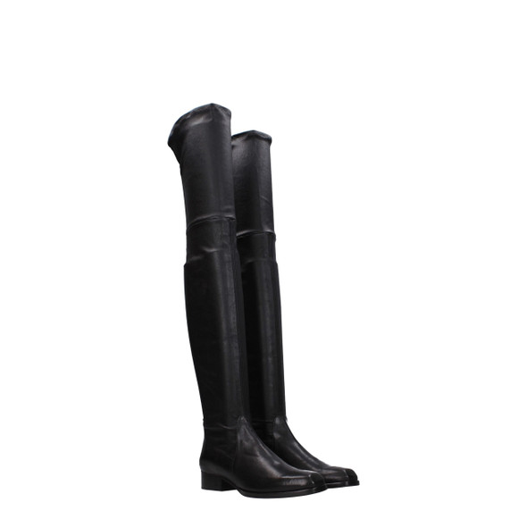 Parallèle Black Leather Over The Knee Parallèle Black Leather Over The Knee