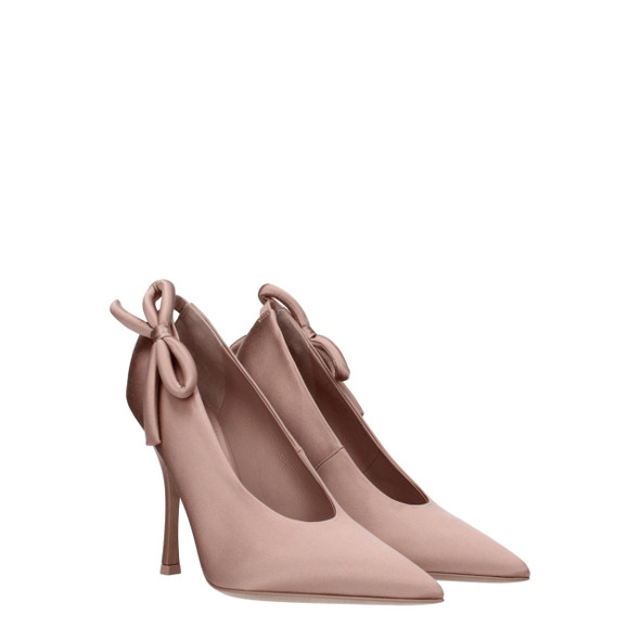 Valentino Garavani Pink Satin High Heel Pumps Valentino Garavani Pink Satin High Heel Pumps