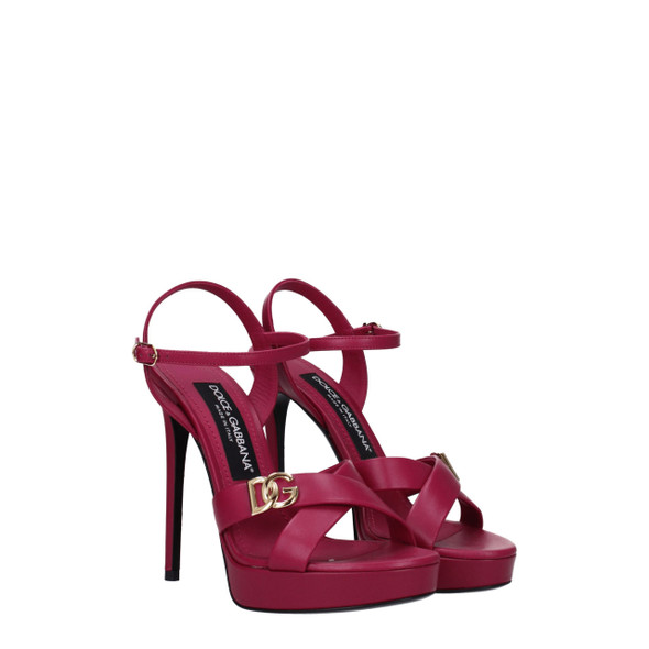Pink Leather Platforms DO8547464806665BT Pink Leather Platforms DO8547464806665BT