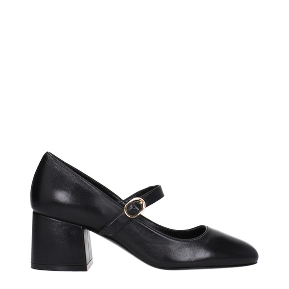 Stuart Weitzman Black Leather Mid Heel Pumps Stuart Weitzman Black Leather Mid Heel Pumps