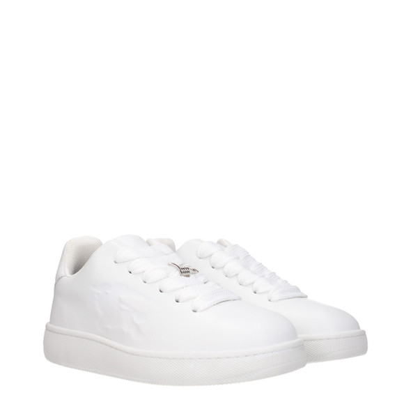 Burberry White Leather Low Tops BU9254633963785BT Burberry White Leather Low Tops BU9254633963785BT