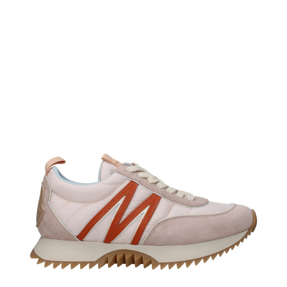 Moncler Pink Fabric Chunky Sneakers Moncler Pink Fabric Chunky Sneakers