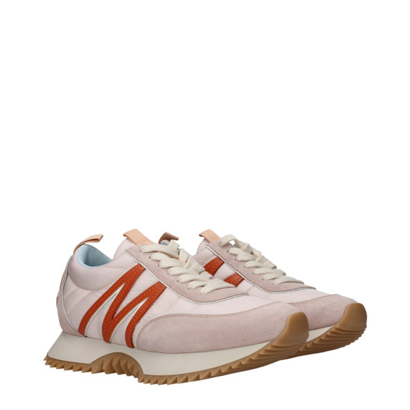 Moncler Pink Fabric Chunky Sneakers Moncler Pink Fabric Chunky Sneakers