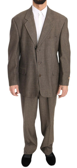 Dolce & Gabbana Brown Single Breasted Wool Suit Dolce & Gabbana Brown Single Breasted Wool Suit
