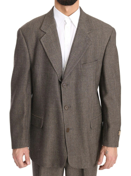 Dolce & Gabbana Brown Single Breasted Wool Suit Dolce & Gabbana Brown Single Breasted Wool Suit