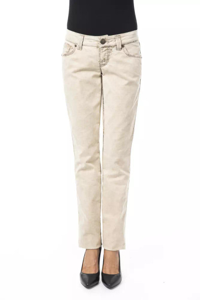BYBLOS Beige Cotton Women Jeans BYBLOS Beige Cotton Women Jeans