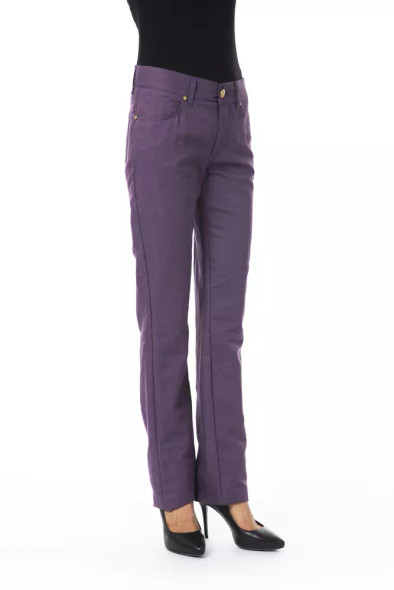 Purple Cotton Women Pant Purple Cotton Women Pant