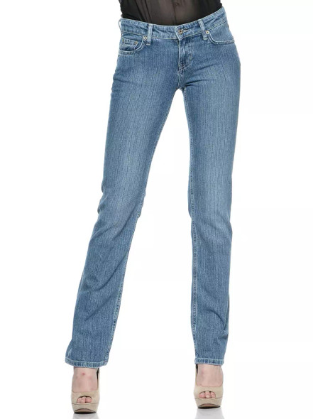 Light Blue Cotton Women Jean Light Blue Cotton Women Jean